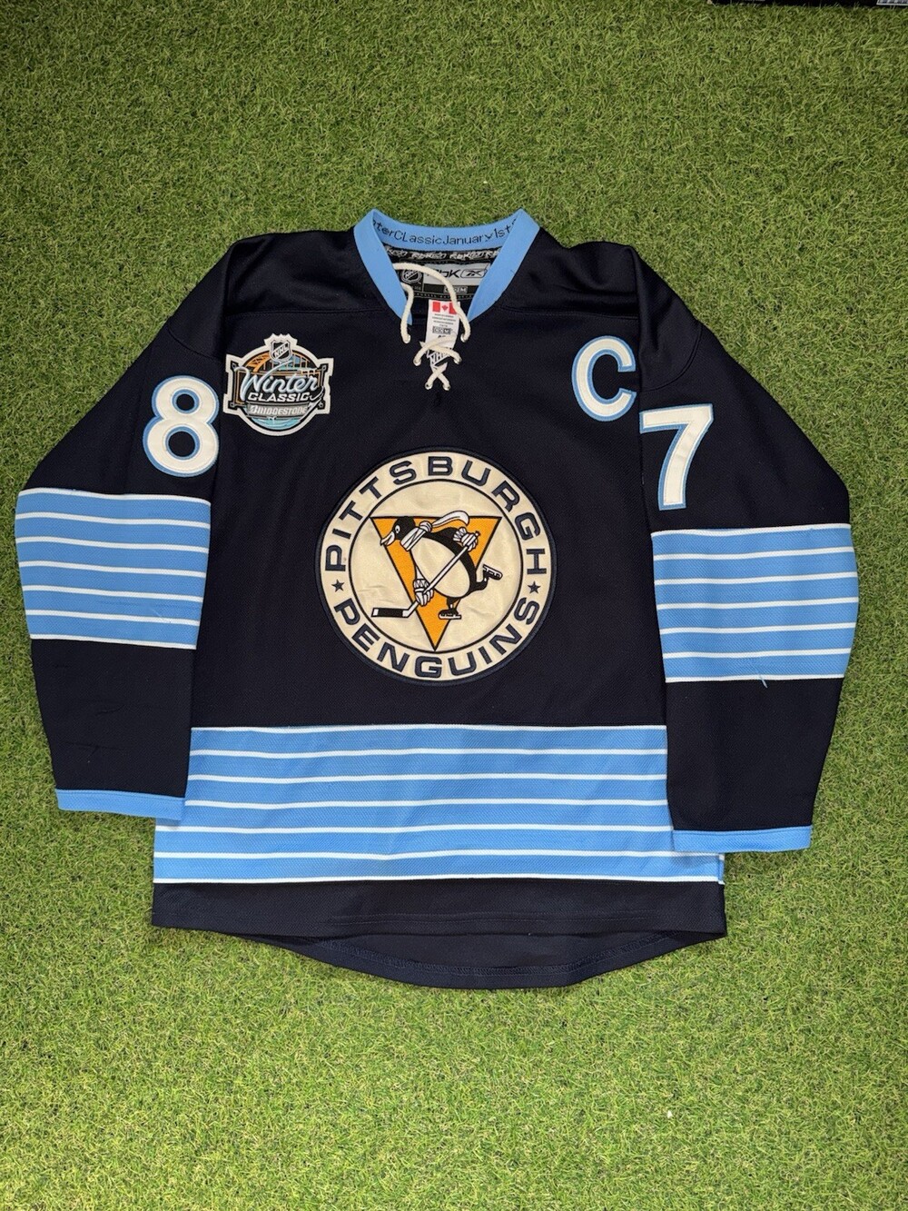 2011 Winter Classic Pittsburgh Penguins Jersey Sidney Crosby Size 48 NHL